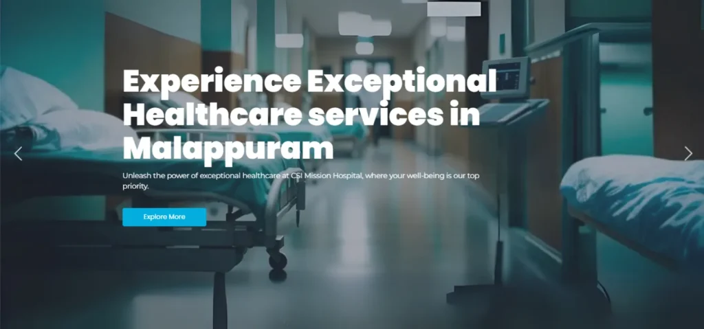 CSI Mission Hospital Web Interface Preview